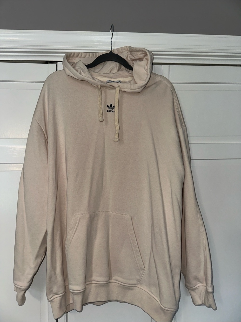 adidas Essentials Oversized Crème Hoodie